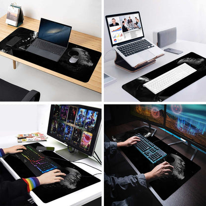 Large Mouse Pad XXL,Mousepad with Stitched Edges & Non-Slip Rubber Base-High Speed Surface-Laptop Desk Pads-Computer Keyboard and Mice Combo Pad Mat 15.7X31.5 inch