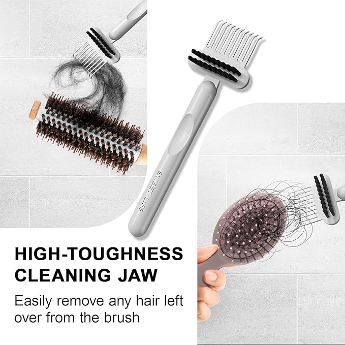 RHOS Hair Brush Cleaning Tool, 2-in-1 High-toughness Cleaning Claws and