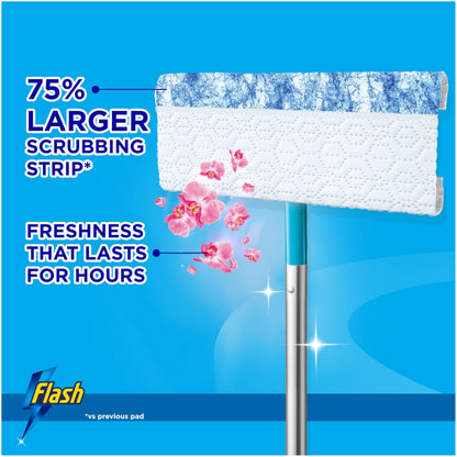 Flash Speedmop Wet Cloth Refills, Floor Cleaner, Wild Orchid, 96 Count (24 x 4)