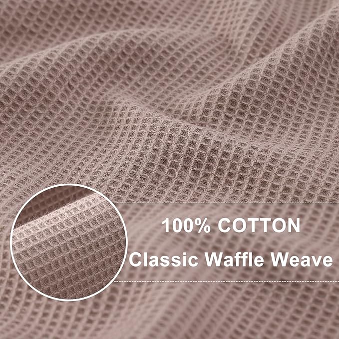 Homaxy 100% Cotton Waffle Weave Kitchen Towels