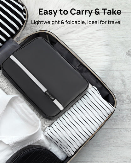 Carttiya Hanging Travel Toiletry Bag - Large Wash Bag for Men and Women, Waterproof Foldable Cosmetic Make up Organiser Bag with Hook for Business Trip,Gym,Vacation and Household