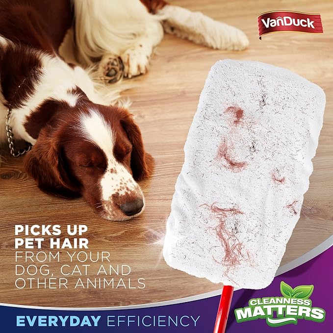 VanDuck 100% Cotton Terry Mop Pads 15x8 Inches 3-Pack, Terry Cloth Mop Covers