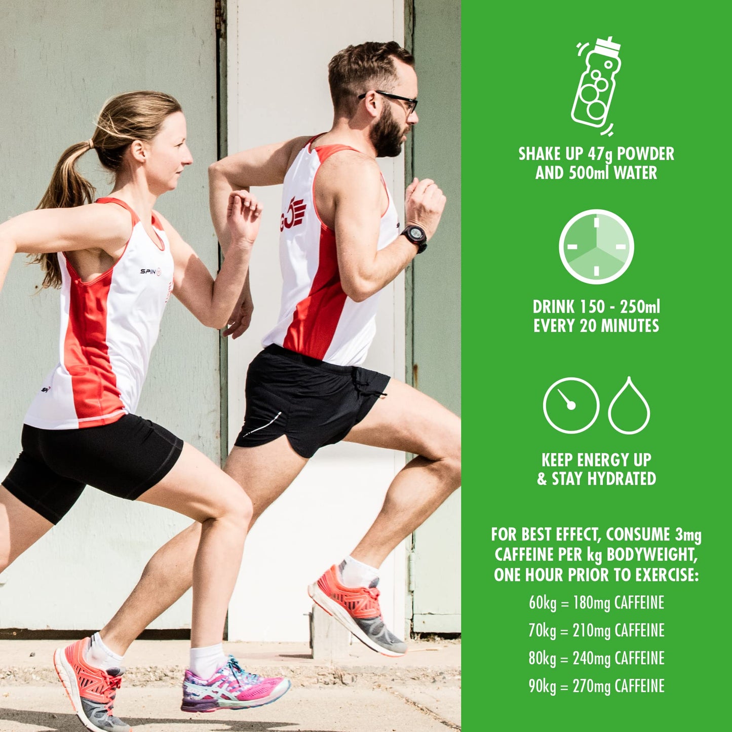 HIGH5 Energy Drink Caffeine Hit - Electrolytes Sport Energy Drink Powder - Isotonic Drink with 2:1 Fructose - Hydration for Running, Cycling, Endurance Fuel - Natural Flavours (Citrus, 1.4kg, 29 Serv)