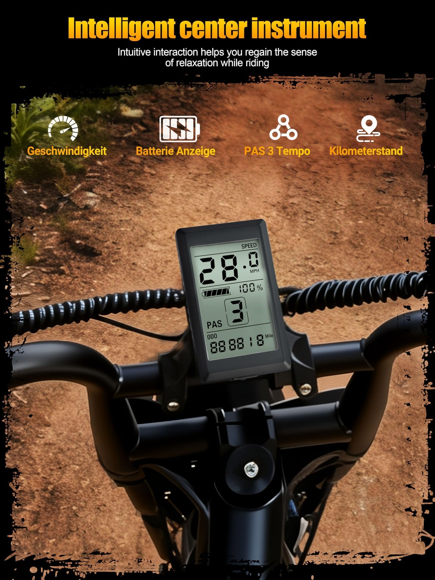 ESKUTE V100 Electric Bike for Adults, Electric Dirt Bike 1500W Peak Motor, All Terrain Dual Suspension E Bike 28MPH Top Speed, Ebike Up to 60 Miles Range, 16" Fat Tire, 48V13Ah Battery, 7-Speed,White