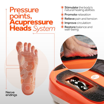 Power Legs Electric Foot Massager Machine with Remote Control, Adjustable Speed, Vibration - Calf Massager - Feet Massager for Neuropathy Pain Relief, Plantar Fasciitis, Leg Blood Circulation (Black)