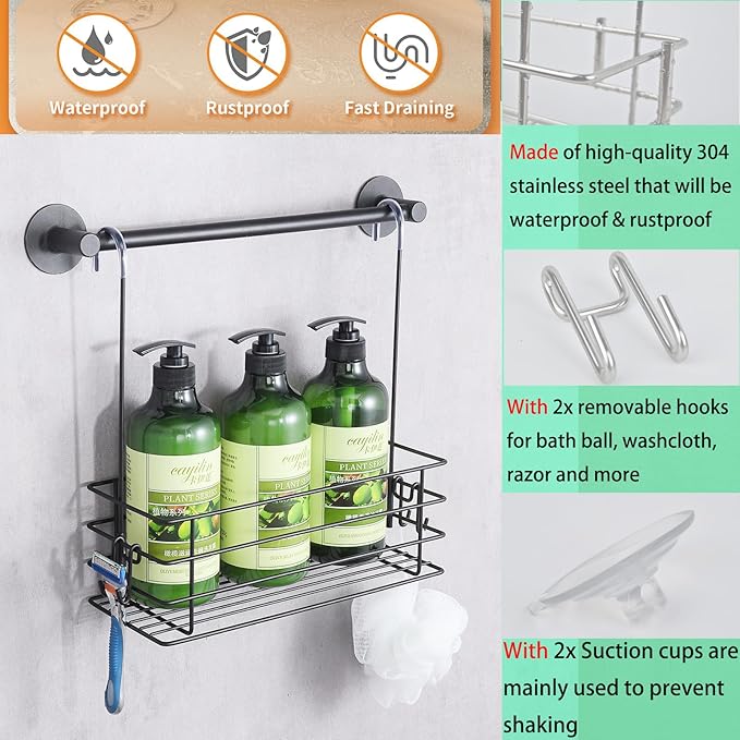 Shower Caddy Hanging Shower Orangizer Stainless Steel Shower Rack