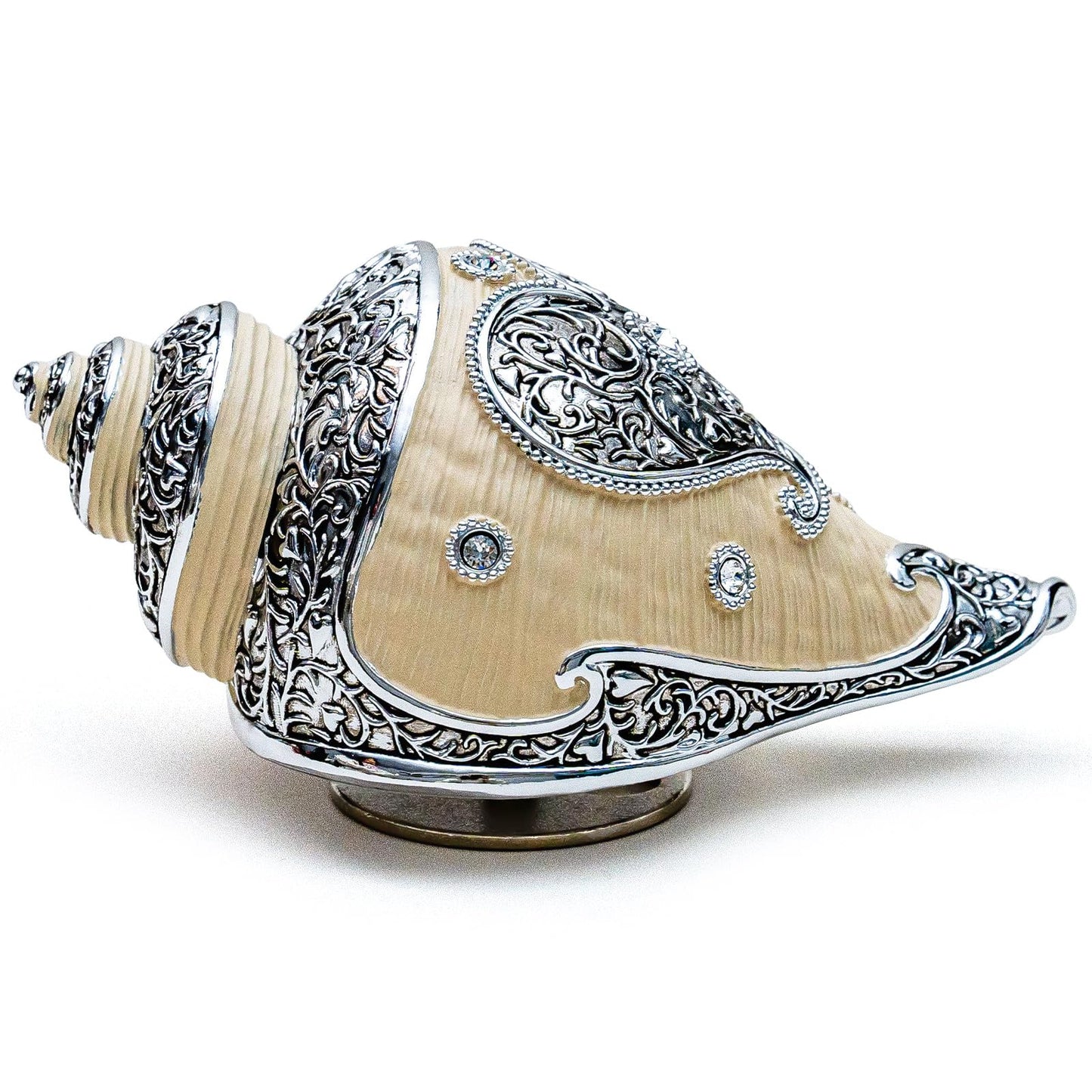 JARLL Luxury Conch Music Box Gift for Women Daughter Friends Sister Girlfriend Wife, Wind Up Music Box Play Memory, Ocean Gift for Wedding Anniversary Christmas Birthday