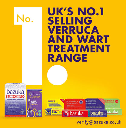 Bazuka Sub-Zero. Freezing Device for Removal of Warts and Verrucas, 50ml (Packaging may vary)