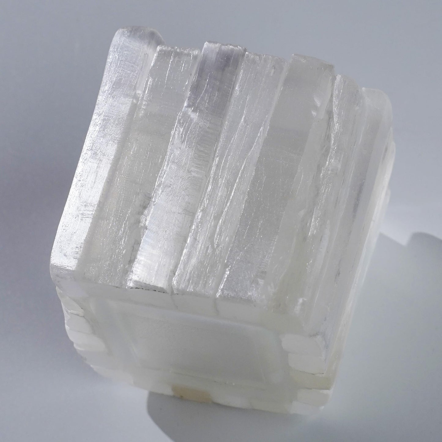 Natural Selenite Candle Holder for Tea Lights Irregularly Arranged Selenite Wand Candlesticks - Elegant Home Decor (Square Candle Holder)