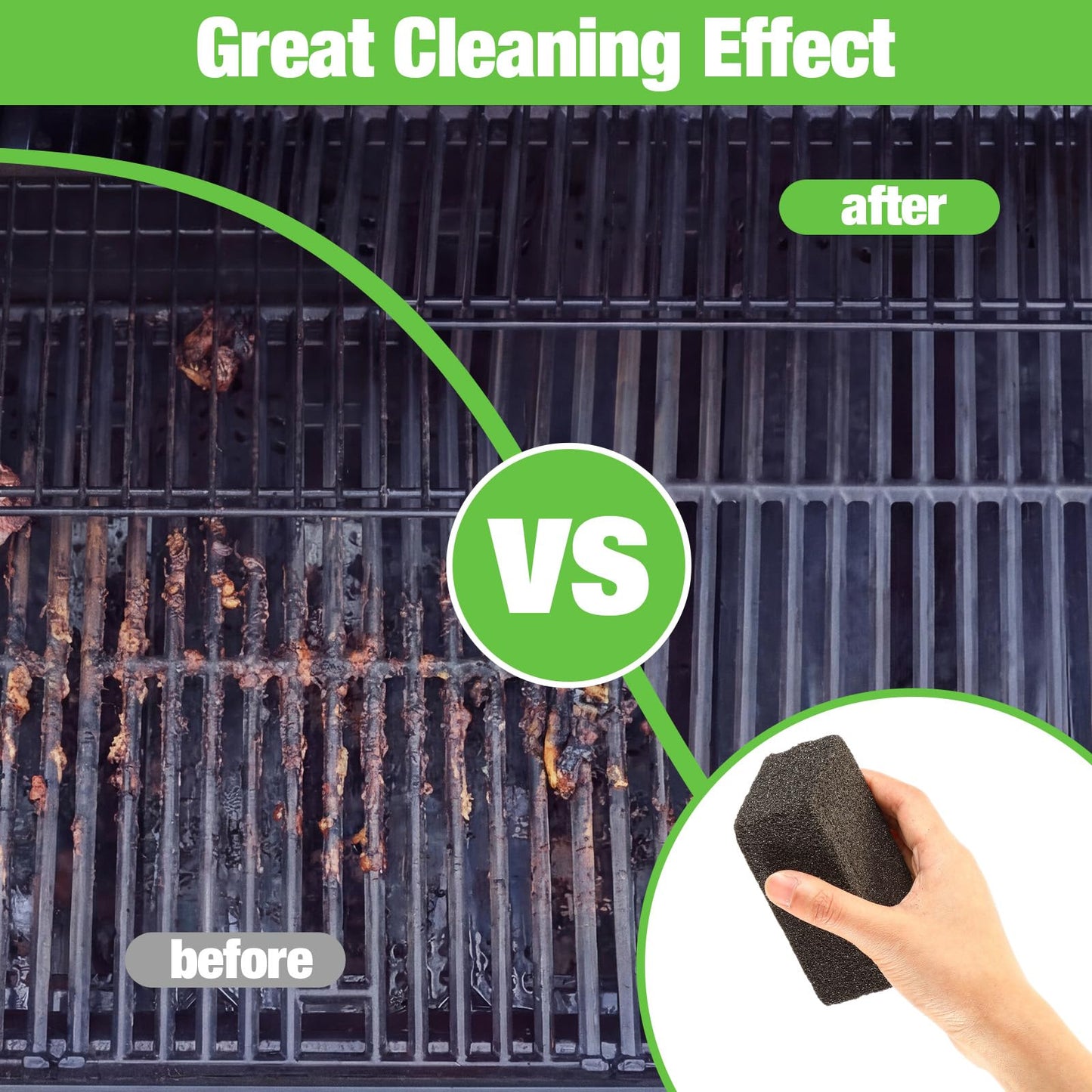 Zhehao 8 Pack Heavy Duty Grill Cleaning Brick Bulk Pumice Stone Cleaner Tool Cleans and Sanitizes Restaurant Flat Top Grills Reusable for Home Restaurant Griddles, Flat Top BBQ Grates Outdoor Cleans
