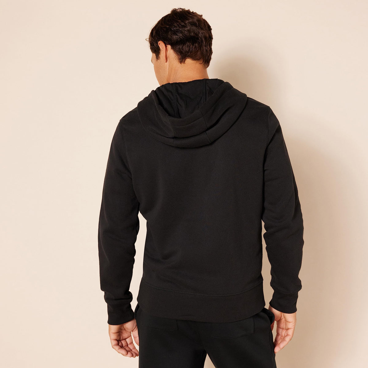 Amazon Essentials Men's Full-Zip Fleece Hoodie (Available in Big & Tall), Black, X-Large