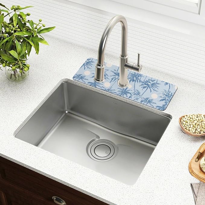 Kitchen Sink Splash Guard 1 PC 30 Inch Sink Faucet Mat Splash Guard