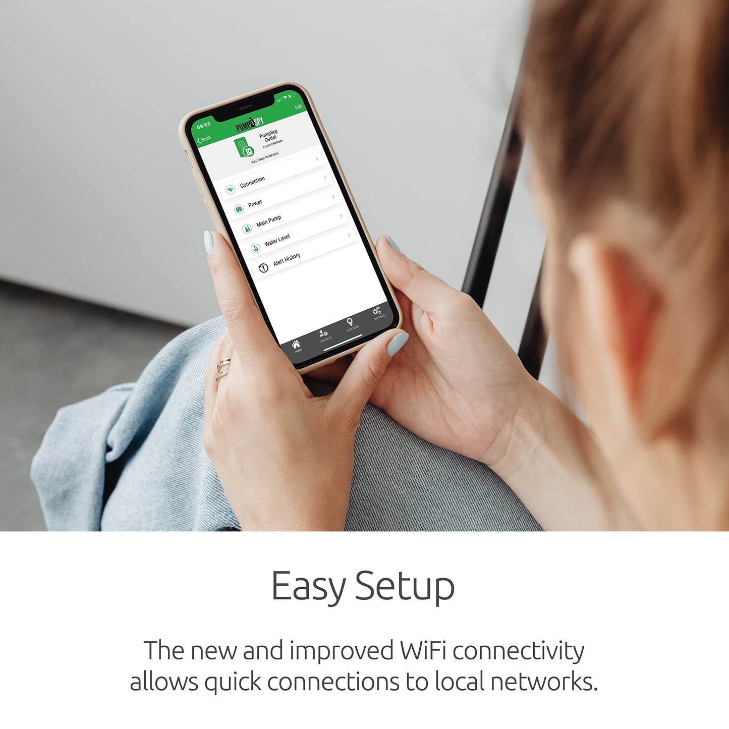 PumpSpy WiFi Sump Pump Smart Outlet 2.0 with Internet Monitoring & Alerts, WiFi Sump Pump Monitor that Connects to 24/7 Remote Monitoring Service, PumpSpy App Available on iOS and Android Devices