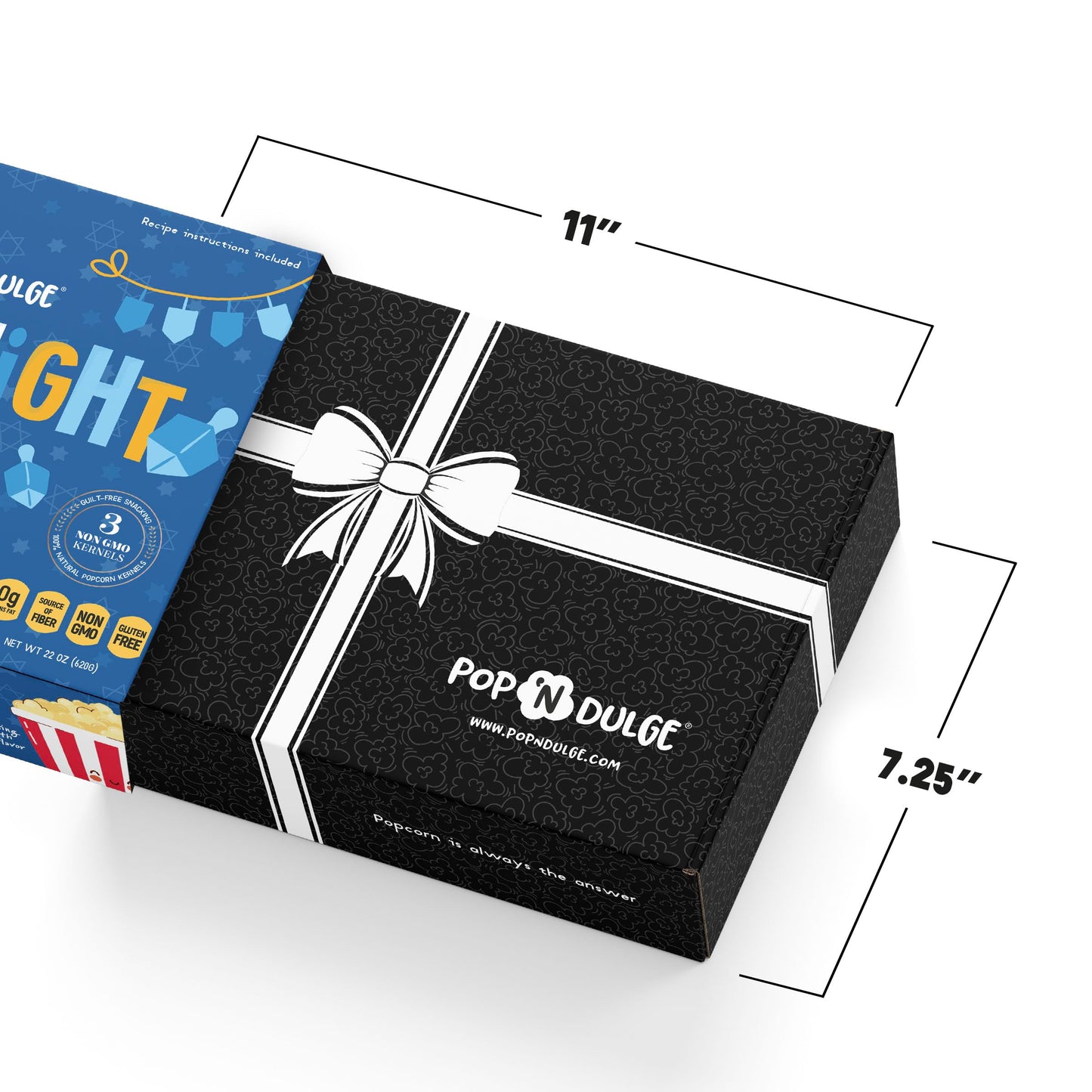 Hanukkah Gifts Movie Night Popcorn Gift Set, Kosher OU-D, Gift Baskets, 5 Gourmet Popcorn Kernels and 5 Flavoring, Non-GMO Hanukkah Set - 10 Pack, Gifts Ideas For Men, Women, Kids