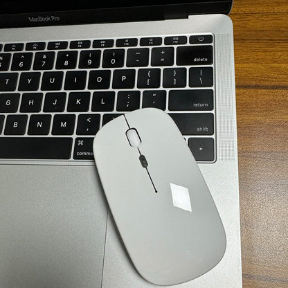 Bluetooth Wireless Mouse for Laptop mac MacBook ipad MacBook air MacBook pro pc Desktop Computer Windows Chromebook Notebook (Silver)