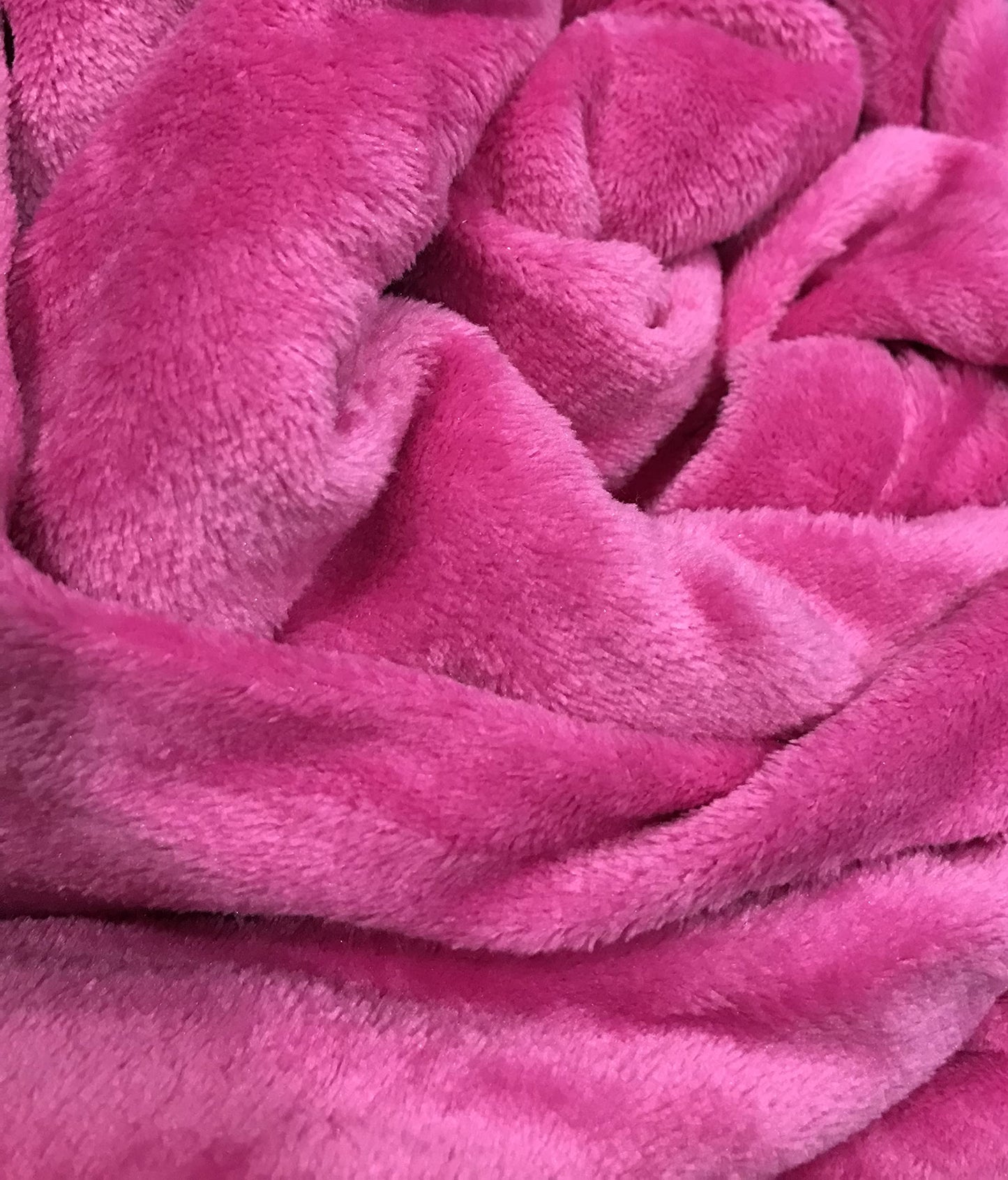 Home Must Haves Solid Hot Pink Bed Blanket Bedding Throw Fleece Super Soft Warm (Full)
