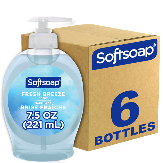 Softsoap Liquid Hand Soap, Fresh Breeze - 7.5 Fl Oz (Pack of 6)