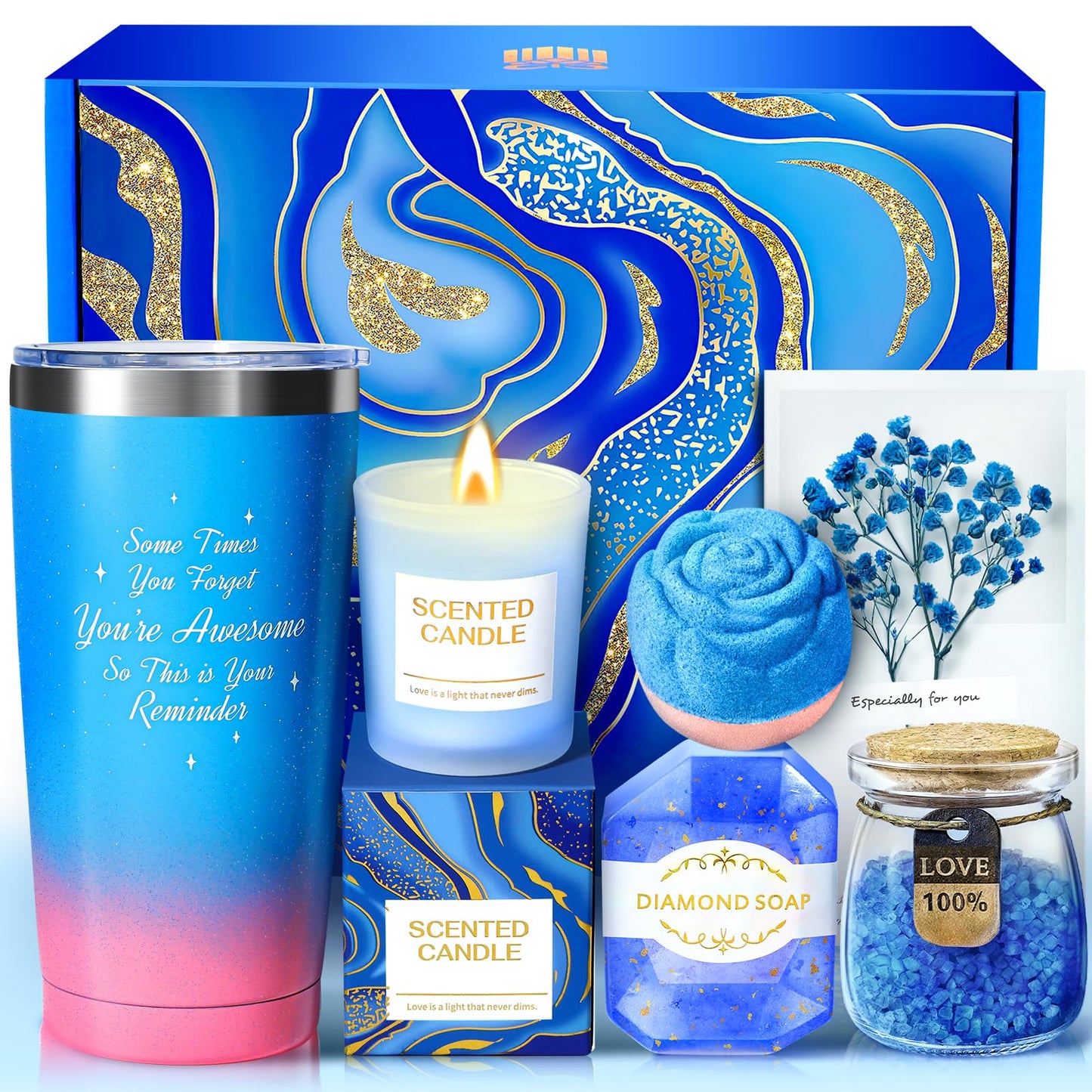 TRSILLE Christmas Gifts for Women, Birthday Gifts Spa Baskets for Women Christmas Gifts, Her, Girlfriend, Sister, Mom, Couples, Grandma Best Friend Birthday Gift Thank You Gift for Wife Anniversary