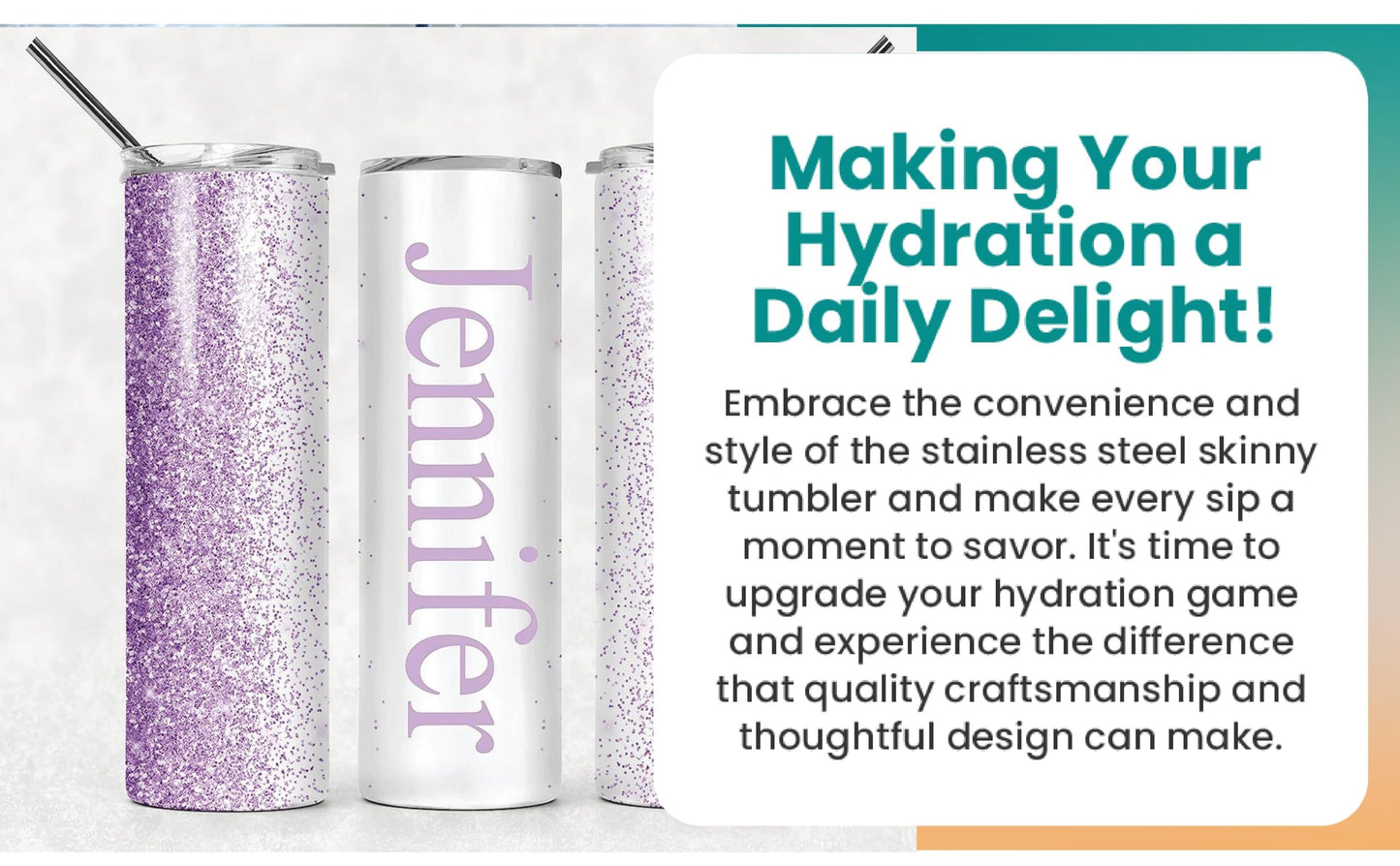 Personalized Tumbler with lid and straw | 20oz Stainless Steel Insulated | Custom Gifts | Double Wall Coffee Cups for Hot, Cold Drinks | Pink tumblers Glitter effect with Name | 20oz Cup