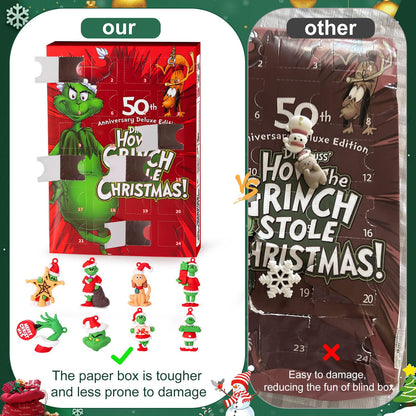 Christmas Advent Calendar 2025, 24 Day Countdown Calendar with 24 Pcs Doll Collectible for Kids Adult Teens