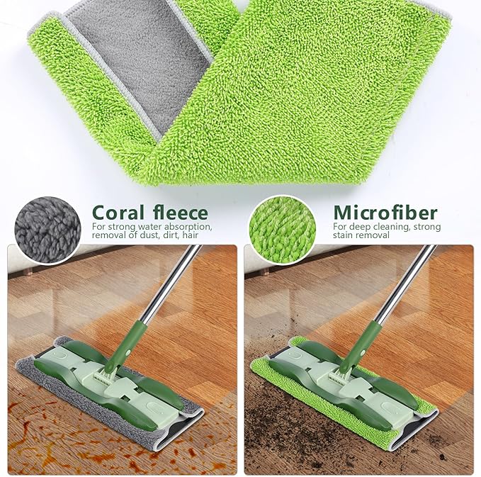 Microfiber Mops for Floor Cleaning, Masthome Professional Floor Mops