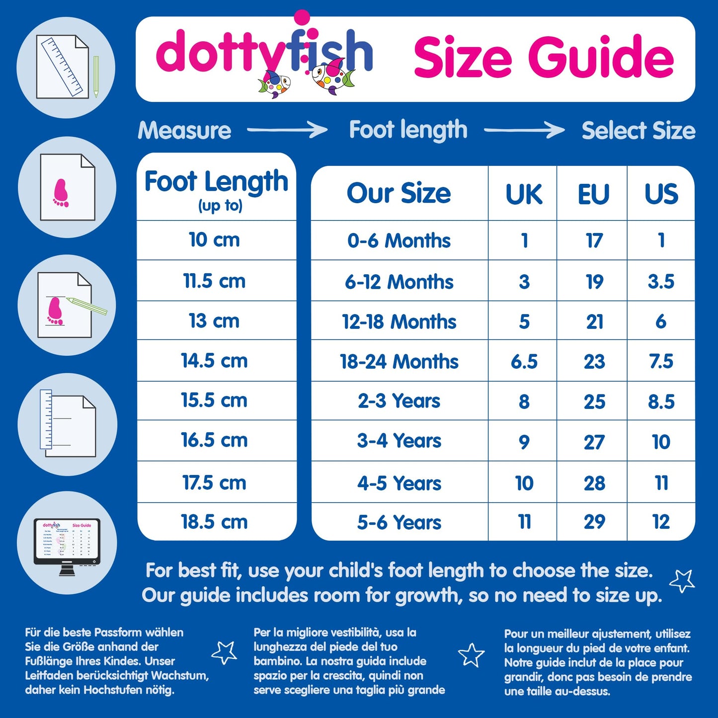 Dotty Fish Baby & Kids Suede Barefoot Slippers – Boys & Girls, 5 Styles, Non-Slip Soft Soles, Warm Fleece-Lined House Shoes, Elasticated Ankles, Podiatry Approved – Light Brown Tan 18-24 Months