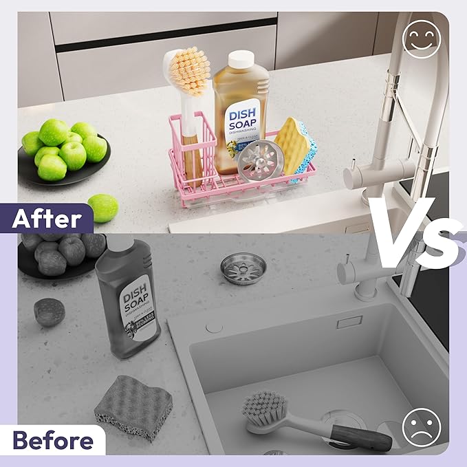 SWTYMIKI Sink Caddy Sponge Holder
