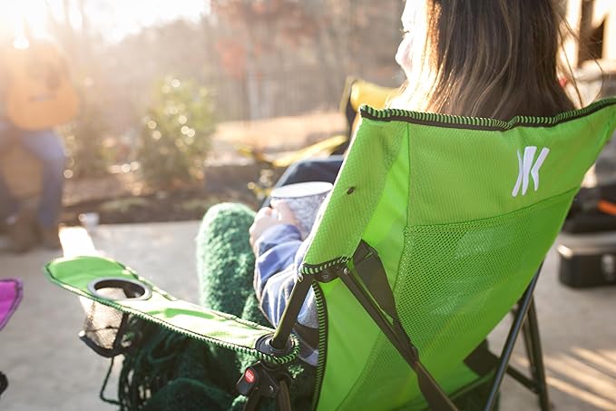 Kijaro Dual Lock Portable Camping Chairs - Enjoy the Outdoors with a Versatile Folding Chair, Sports Chair, Outdoor Chair & Lawn Chair - Dual Lock Feature Locks Position – Ireland Green