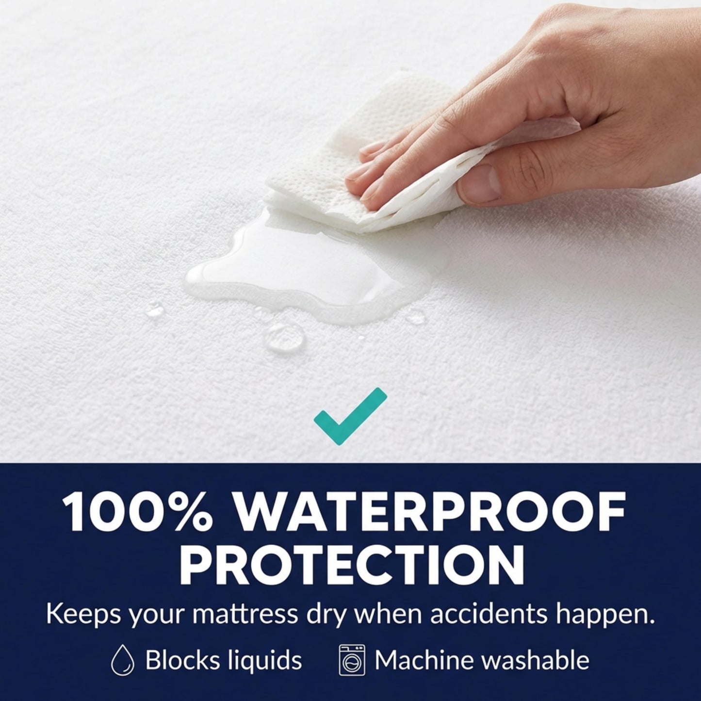 Zippered Waterproof Mattress Encasements - Hypoallergenic Mattress Protector Cover with Soft Cotton Terry Fabric Top - Full Size 54' x 75"