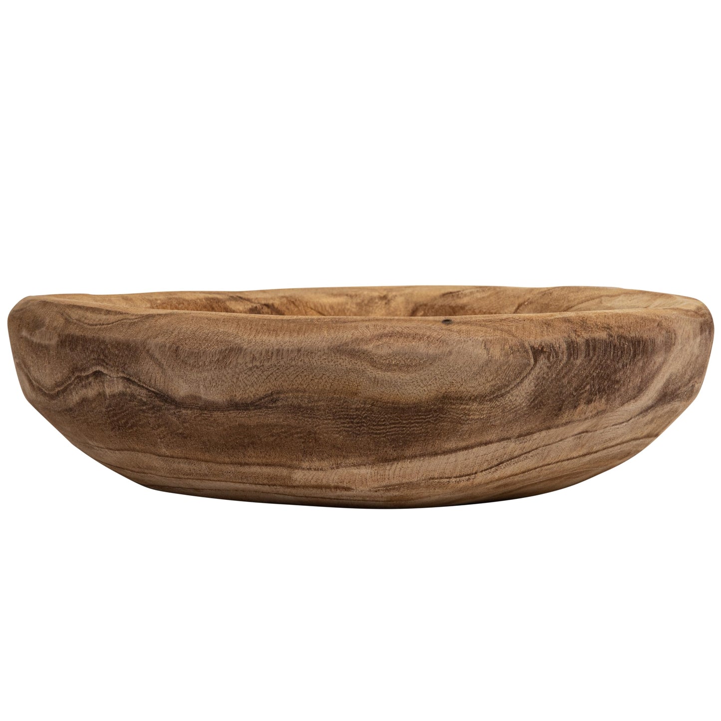 Creative Co-Op Decorative Paulownia Wood Bowl