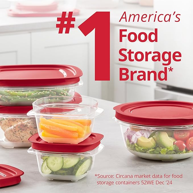 Rubbermaid EasyStore Containers, 44-Piece Set, Food Storage Containers
