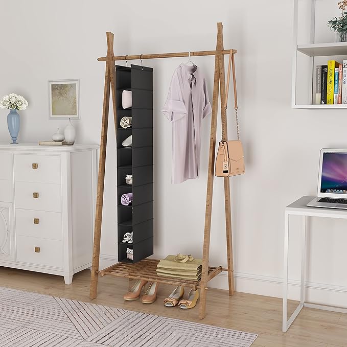 MAX Houser 10-Shelf Hanging Shoe Shelf Organizer, Hanging Shoe Storage