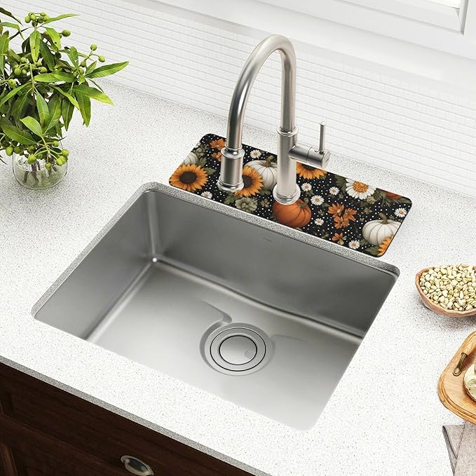 Kitchen Sink Splash Guard 1 PC 30 Inch Sink Faucet Mat Splash Guard