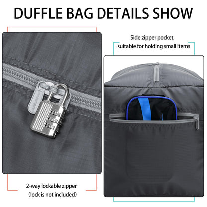 Foldable Duffel Bag 30" / 75L Lightweight with Water Resistant for Travel
