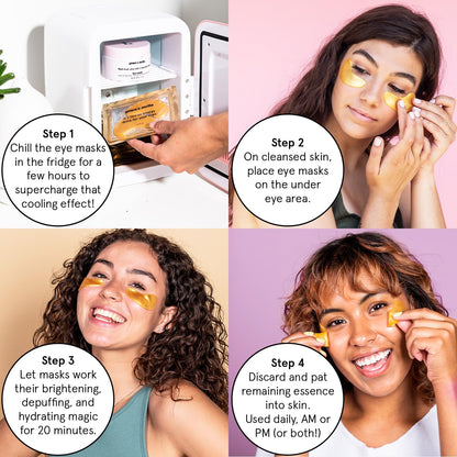 grace & stella Under Eye Patches (12 pairs) Eye Masks for Puffy Eyes and Dark Circles - Graduation Gifts for Teens, Birthdays, Bachelorette Party Favors, Self Care Gifts for Women - Vegan Cruelty-Free