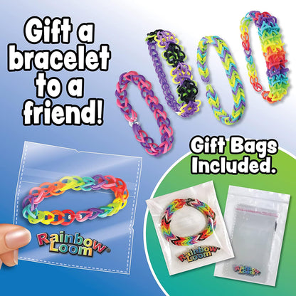 Rainbow Loom Original Loom Band Kit | Rubber Band Bracelet Kit with Loom Band Board, Loom Band Tool, and Elastic Bands Childrens Jewellery Making Kits Make Great Gifts for Kids Age 7+