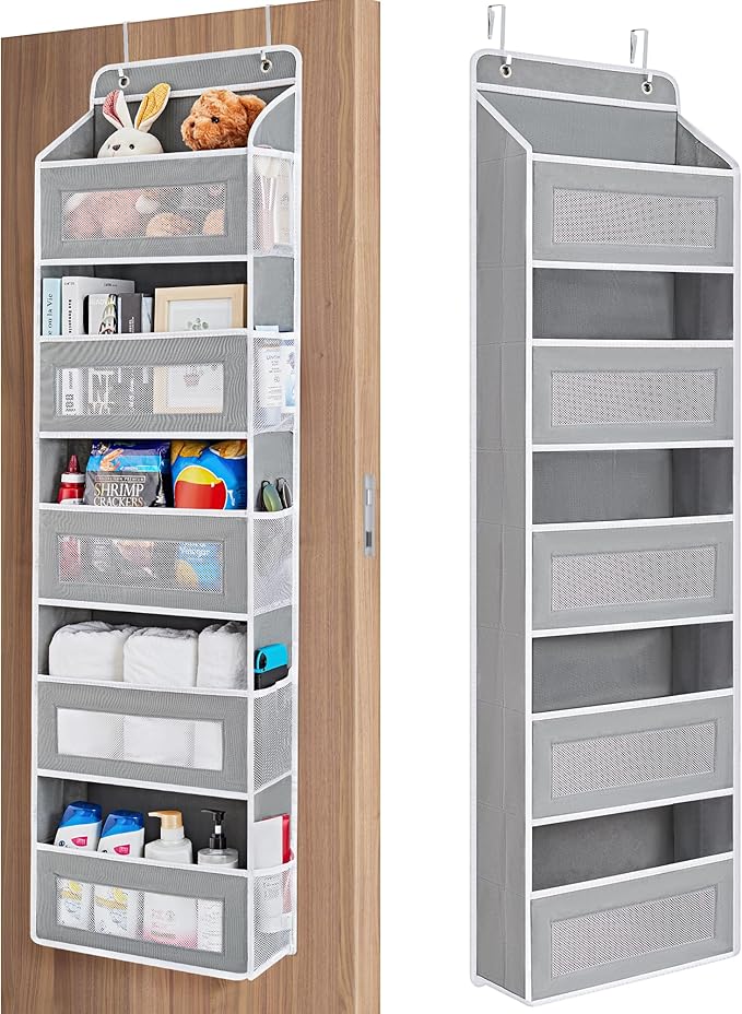 JARLINK Over The Door Organizer Storage, 5 Shelf Hanging Door Organizer