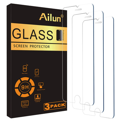 Ailun Screen Protector for iPhone 16 / iPhone 15 / iPhone 15 Pro [6.1 Inch] Display 3 Pack Tempered Glass, Dynamic Island Compatible, Case Friendly [Not for iPhone 16 Pro 6.3 Inch].