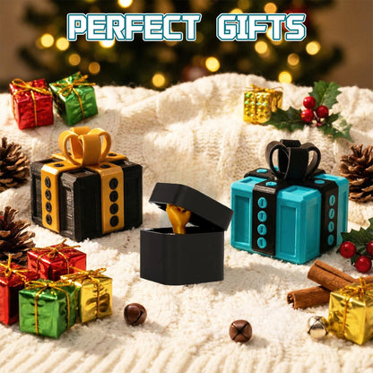 Novabright 2 Pack Annoying Present Box with Finger Annoying Gift Box with Screws Gifts Prank Boxes Novelty Hilarious Money Card Container for Party Birthday Wrapping