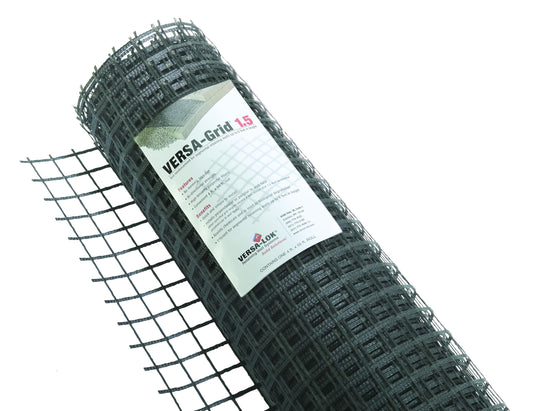 VERSA-LOK Versa-Grid Soil Reinforcement 1.5 - Reinforce Soil, Stabilize 6 Foot High Walls, Compatible with VERSA-LOK Retaining Walls (4 Feet x 50 Feet)