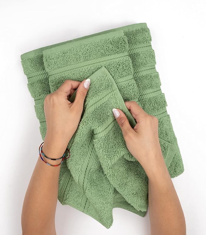 American Soft Linen Luxury 4 Piece Bath Towel Set, 600 GSM 100% Cotton Turkish