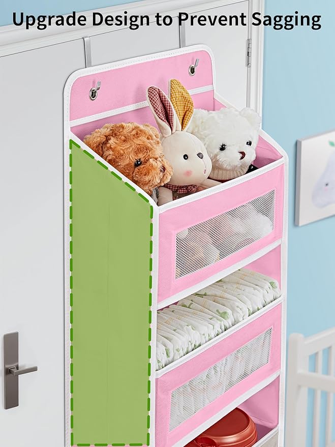 JARLINK 2 Pack Over The Door Organizer Storage, 5 Shelf Hanging Door Organizer