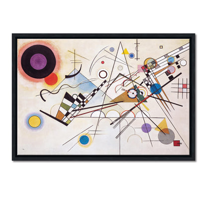 Wieco Art Framed Canvas Wall Art Composition VII, 1913 by Wassily Kandinsky Classic Abstract Famous Paintings Reproductions Canvas Wall Art for Home Decoration