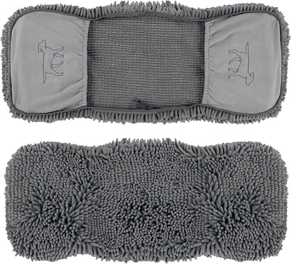 Tuff Pupper Quick Dry Towel for Dogs | Ultra Absorbent Microfiber Shammy | Extra Large 85x35cm Size Dog Bath Towel | Comfortable Hand Pockets | Indoor Outdoor Use | Durable Material | Machine Washable