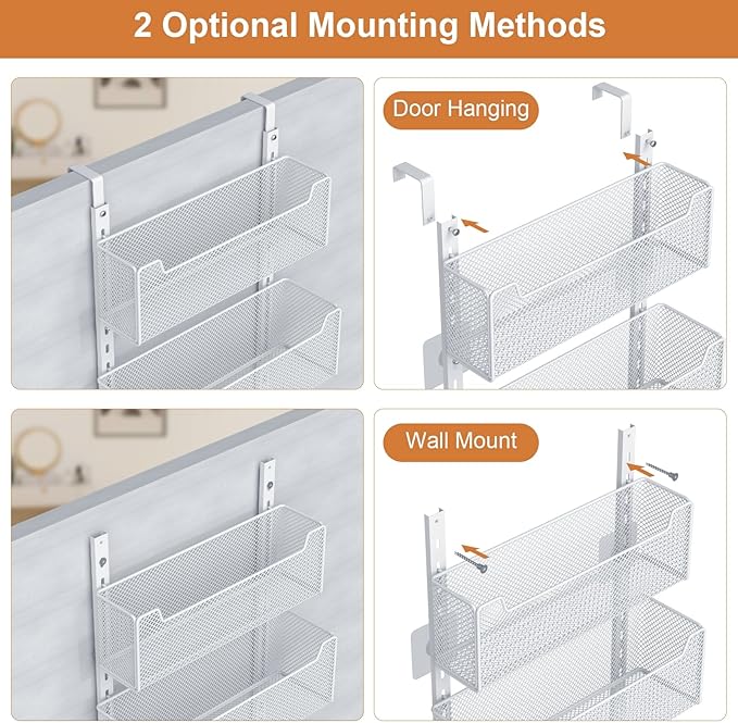 Over The Door Organizer, Metal Door Organizer Hanging