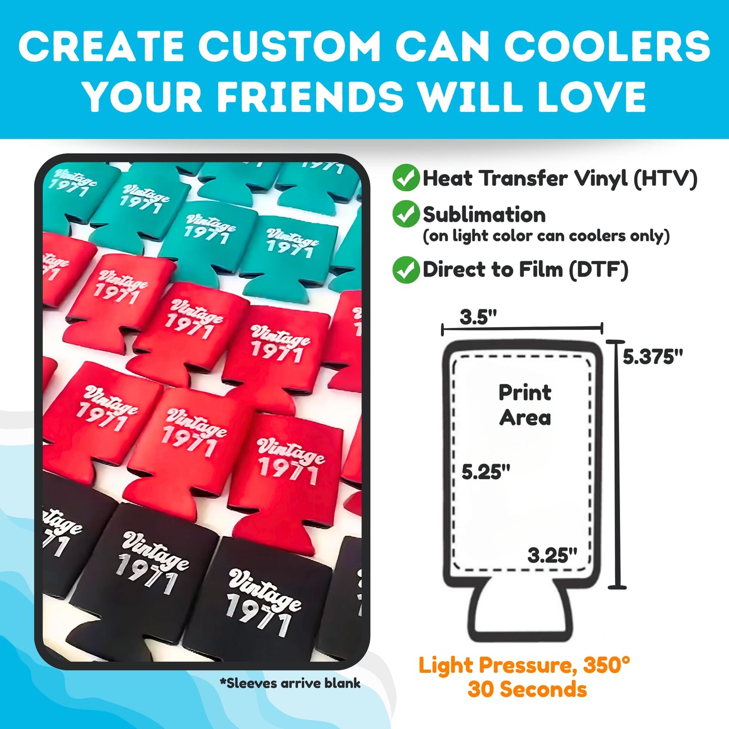 TahoeBay Slim Can Cooler Sleeves (12-Pack) Skinny Tall Cans 12 Oz Bulk Thin Seltzer Fit Sublimation Blanks for Vinyl Plain Blank Foam Beer Bottles Black White Assorted Solid Set (Black)