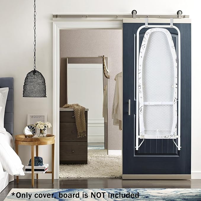 Seiritex Over The Door Ironing Board Cover 14 x 42 inch, Thick Padding and Heat