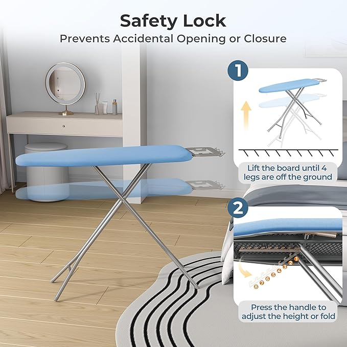 Yaheetech Foldable Ironing Board, Heavy Duty Iron Board
