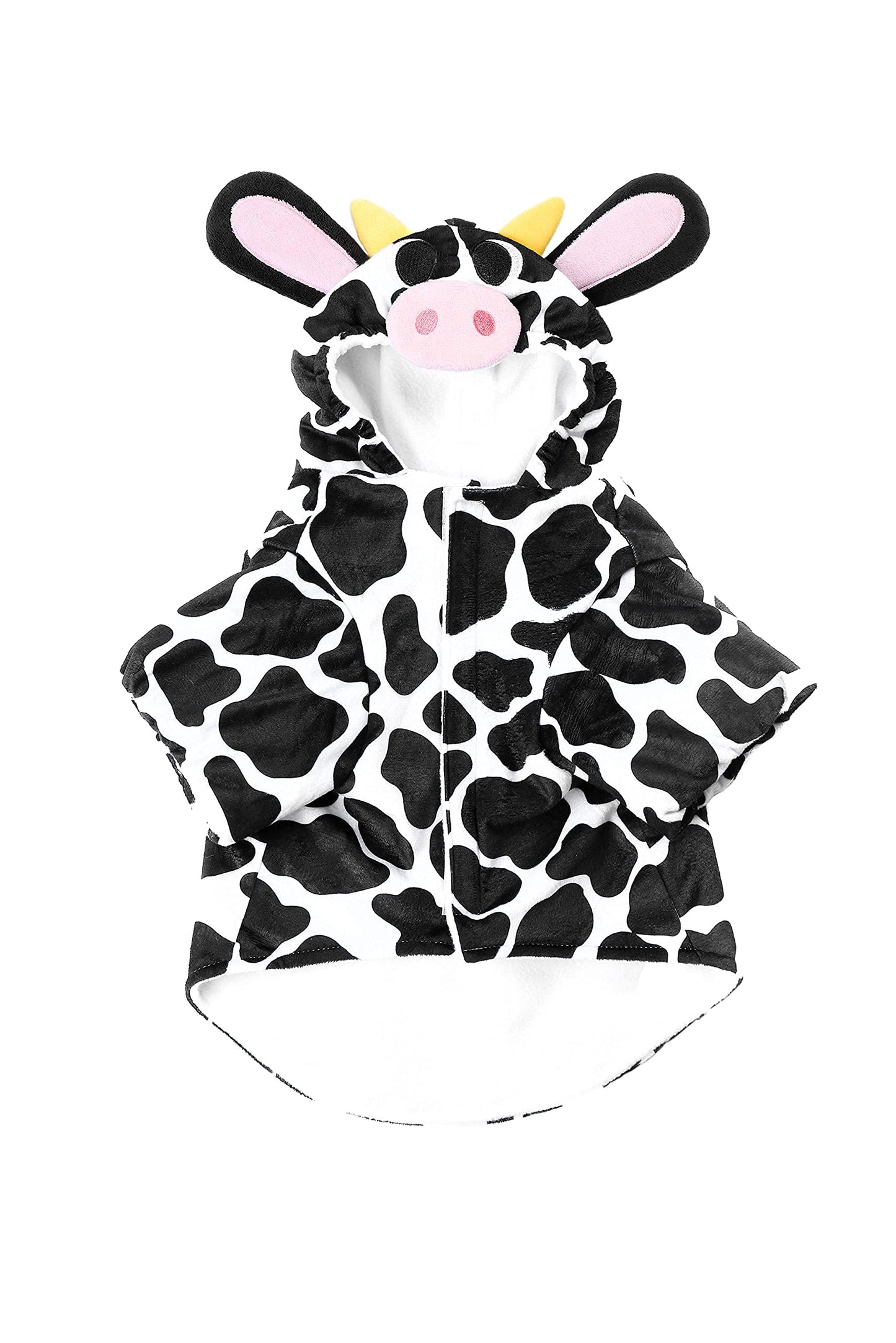 Spooktacular Creations Pet Dog Milk Cow Costume with 3D Cow Hood for Halloween Dress-up Party, Pet Carnival (Medium)