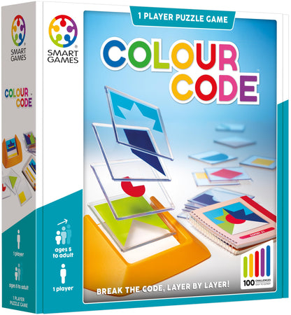 SmartGames - Colour Code, 1 Player Puzzle Game, 100 Challenges, Ages 5+